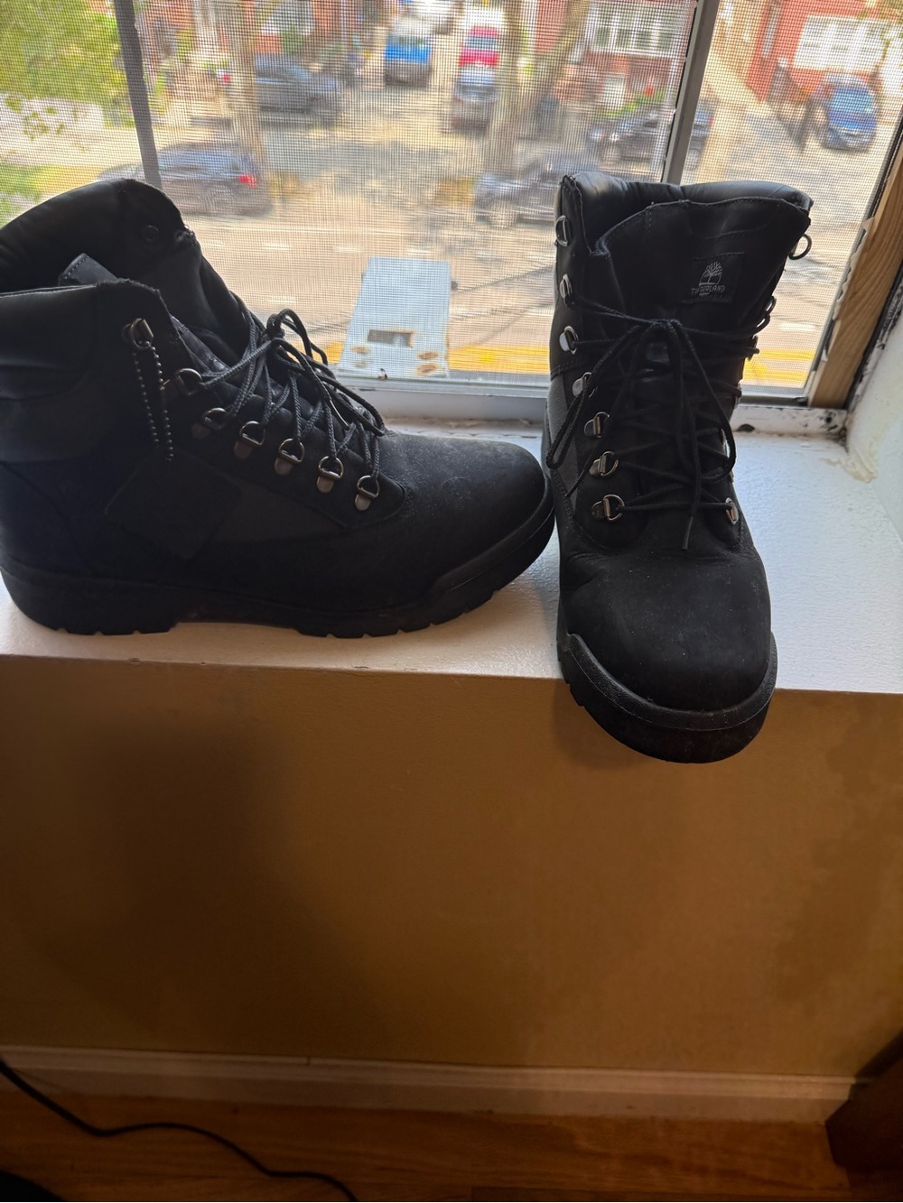 Timberland Black Men's Lace-Up Hiking boots timberlands
